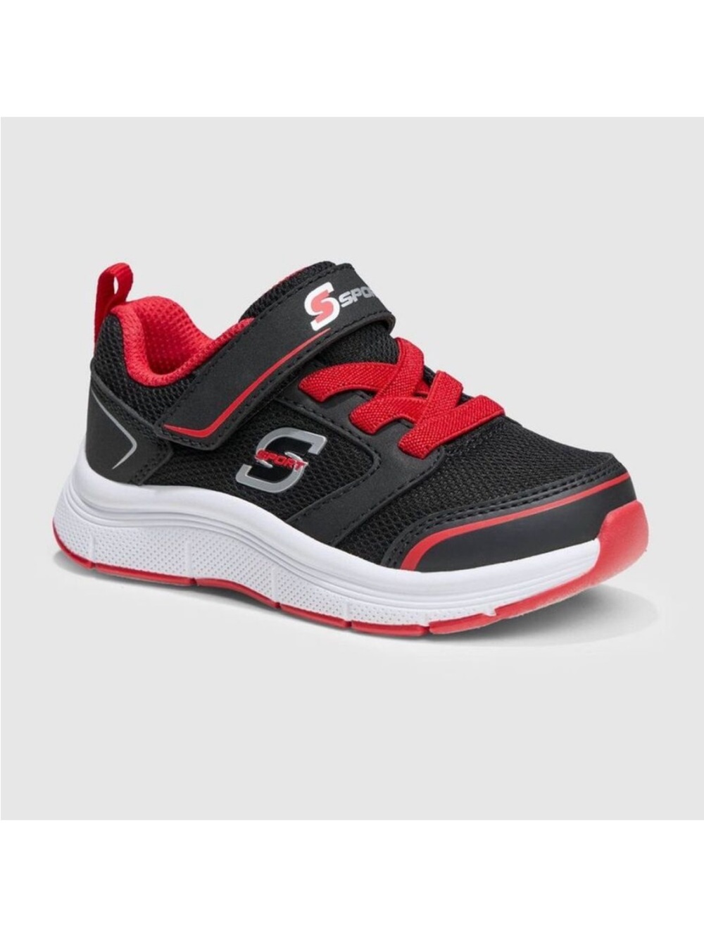 S SPORT BY SKECHERS - Toddler Remmie Sneakers- Black/Red